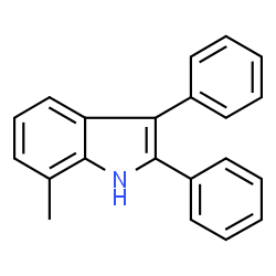 ChemSpider 2D Image | 7-Methyl-2,3-diphenyl-1H-indole | C21H17N
