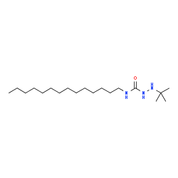 ChemSpider 2D Image | 2-(2-Methyl-2-propanyl)-N-tetradecylhydrazinecarboxamide | C19H41N3O