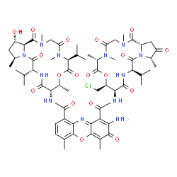 ChemSpider 2D Image | Actinomycin Z3 | C62H83ClN12O18