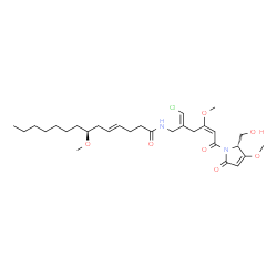 ChemSpider 2D Image | malyngamide Q | C29H45ClN2O7
