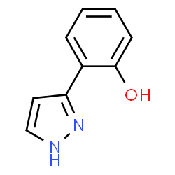 ChemSpider 2D Image | 2-(1H-Pyrazol-3-yl)phenol | C9H8N2O