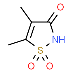 ChemSpider 2D Image | 4,5-Dimethyl-1,2-thiazol-3(2H)-one 1,1-dioxide | C5H7NO3S