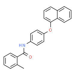 ChemSpider 2D Image | 2-Methyl-N-[4-(1-naphthyloxy)phenyl]benzamide | C24H19NO2