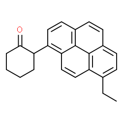 ChemSpider 2D Image | 2-(8-Ethyl-1-pyrenyl)cyclohexanone | C24H22O