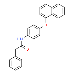 ChemSpider 2D Image | N-[4-(1-Naphthyloxy)phenyl]-2-phenylacetamide | C24H19NO2