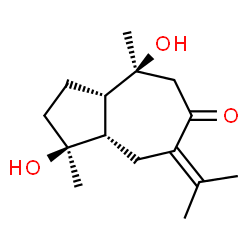 ChemSpider 2D Image | iso-Zedoarondiol | C15H24O3