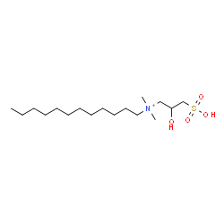 ChemSpider 2D Image | N-(2-Hydroxy-3-sulfopropyl)-N,N-dimethyl-1-dodecanaminium | C17H38NO4S