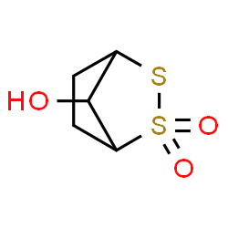 ChemSpider 2D Image | 2,3-Dithiabicyclo[2.2.1]heptan-7-ol 2,2-dioxide | C5H8O3S2