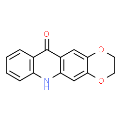 ChemSpider 2D Image | 2,3-Dihydro[1,4]dioxino[2,3-b]acridin-11(6H)-one | C15H11NO3