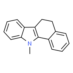 ChemSpider 2D Image | 11-Methyl-6,11-dihydro-5H-benzo[a]carbazole | C17H15N
