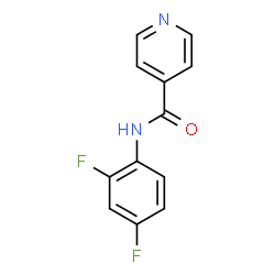 ChemSpider 2D Image | N-(2,4-Difluorophenyl)isonicotinamide | C12H8F2N2O