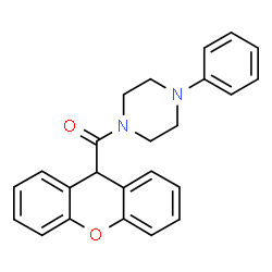 ChemSpider 2D Image | 1-PHENYL-4-(9H-XANTHENE-9-CARBONYL)PIPERAZINE | C24H22N2O2