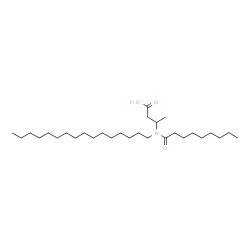 ChemSpider 2D Image | 3-[Hexadecyl(nonanoyl)amino]butanoic acid | C29H57NO3