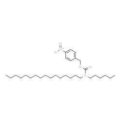 ChemSpider 2D Image | 4-Nitrobenzyl hexadecyl(hexyl)carbamate | C30H52N2O4