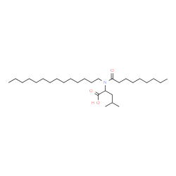 ChemSpider 2D Image | N-Nonanoyl-N-tetradecylleucine | C29H57NO3