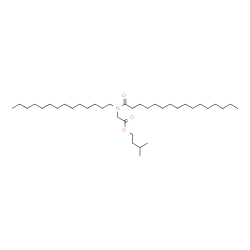 ChemSpider 2D Image | 3-Methylbutyl N-palmitoyl-N-tetradecylglycinate | C37H73NO3
