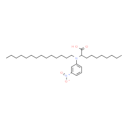 ChemSpider 2D Image | 2-[(3-Nitrophenyl)(tetradecyl)amino]decanoic acid | C30H52N2O4