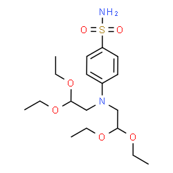 ChemSpider 2D Image | 4-[Bis(2,2-diethoxyethyl)amino]benzenesulfonamide | C18H32N2O6S