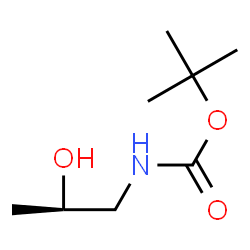 ChemSpider 2D Image | N-t-BOC-(R)-1-Amino-2-propanol | C8H17NO3