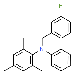 ChemSpider 2D Image | N-(3-Fluorobenzyl)-2,4,6-trimethyl-N-phenylaniline | C22H22FN
