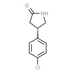 ChemSpider 2D Image | (4S)-4-(4-Chlorophenyl)-2-pyrrolidinone | C10H10ClNO