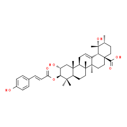 ChemSpider 2D Image | 3-O-trans-p-Coumaroyltormentic acid | C39H54O7