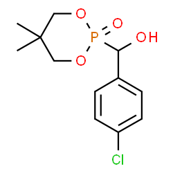 ChemSpider 2D Image | (4-Chlorophenyl)(5,5-dimethyl-2-oxido-1,3,2-dioxaphosphinan-2-yl)methanol | C12H16ClO4P
