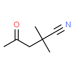 ChemSpider 2D Image | 2,2-Dimethyl-4-oxopentanenitrile | C7H11NO