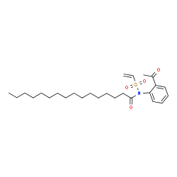 ChemSpider 2D Image | N-(2-Acetylphenyl)-N-(vinylsulfonyl)hexadecanamide | C26H41NO4S
