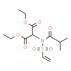 ChemSpider 2D Image | Diethyl [isobutyryl(vinylsulfonyl)amino]malonate | C13H21NO7S