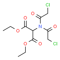 ChemSpider 2D Image | Diethyl [bis(chloroacetyl)amino]malonate | C11H15Cl2NO6