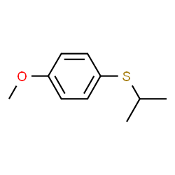 ChemSpider 2D Image | 1-(Isopropylsulfanyl)-4-methoxybenzene | C10H14OS