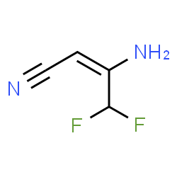 ChemSpider 2D Image | (2E)-3-Amino-4,4-difluoro-2-butenenitrile | C4H4F2N2