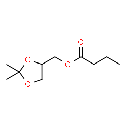ChemSpider 2D Image | (2,2-Dimethyl-1,3-dioxolan-4-yl)methyl butyrate | C10H18O4