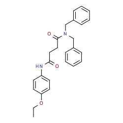 ChemSpider 2D Image | N,N-Dibenzyl-N'-(4-ethoxyphenyl)succinamide | C26H28N2O3