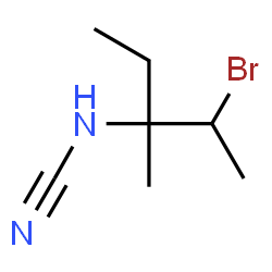 ChemSpider 2D Image | (2-Bromo-3-methyl-3-pentanyl)cyanamide | C7H13BrN2