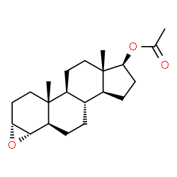 ChemSpider 2D Image | (3alpha,4alpha,5alpha,17beta)-3,4-Epoxyandrostan-17-yl acetate | C21H32O3