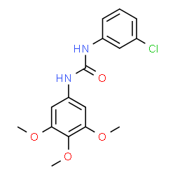 ChemSpider 2D Image | 1-(3-Chlorophenyl)-3-(3,4,5-trimethoxyphenyl)urea | C16H17ClN2O4