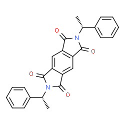 ChemSpider 2D Image | 2,6-Bis[(1R)-1-phenylethyl]pyrrolo[3,4-f]isoindole-1,3,5,7(2H,6H)-tetrone | C26H20N2O4