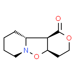 ChemSpider 2D Image | (4aR,10aR,10bR)-Octahydro-1H,3H-pyrano[3',4':4,5][1,2]oxazolo[2,3-a]pyridin-1-one | C10H15NO3