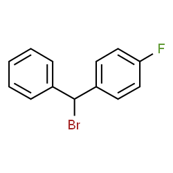ChemSpider 2D Image | 1-[Bromo(phenyl)methyl]-4-fluorobenzene | C13H10BrF