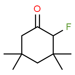 ChemSpider 2D Image | 2-Fluoro-3,3,5,5-tetramethylcyclohexanone | C10H17FO