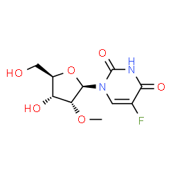 ChemSpider 2D Image | 5-Fluoro-2'-O-methyluridine | C10H13FN2O6