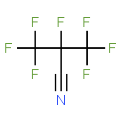 ChemSpider 2D Image | 2,3,3,3-Tetrafluoro-2-(trifluoromethyl)propanenitrile | C4F7N