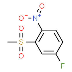 ChemSpider 2D Image | 5-Fluoro-2-nitrophenyl methyl sulfone | C7H6FNO4S