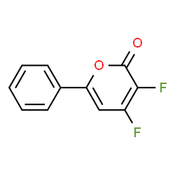 ChemSpider 2D Image | 3,4-Difluoro-6-phenyl-2H-pyran-2-one | C11H6F2O2