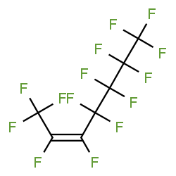 ChemSpider 2D Image | (2Z)-1,1,1,2,3,4,4,5,5,6,6,7,7,7-Tetradecafluoro-2-heptene | C7F14
