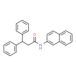 ChemSpider 2D Image | N-(2-Naphthyl)-3,3-diphenylpropanamide | C25H21NO