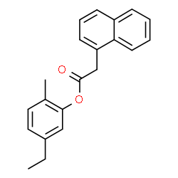 ChemSpider 2D Image | 5-Ethyl-2-methylphenyl 1-naphthylacetate | C21H20O2