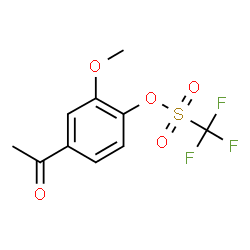 ChemSpider 2D Image | 4-Acetyl-2-methoxyphenyl trifluoromethanesulfonate | C10H9F3O5S